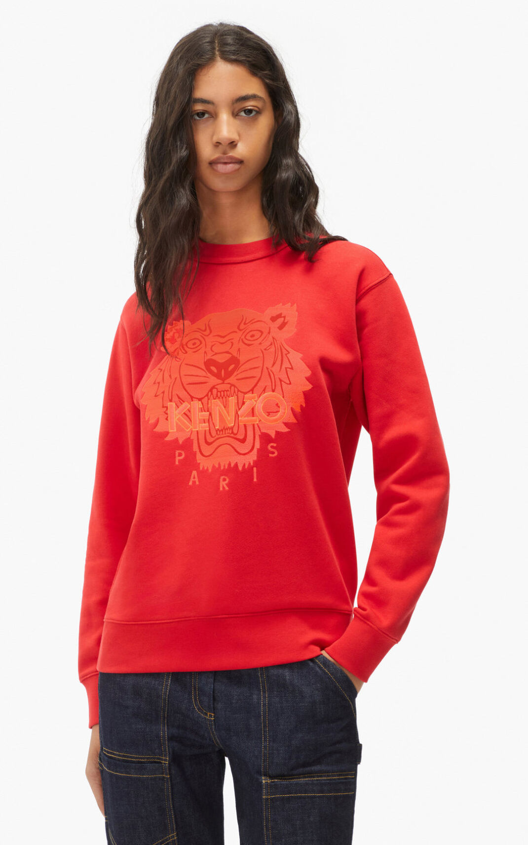 Sweat Kenzo Femme Tiger Rouge RUNDI-4705